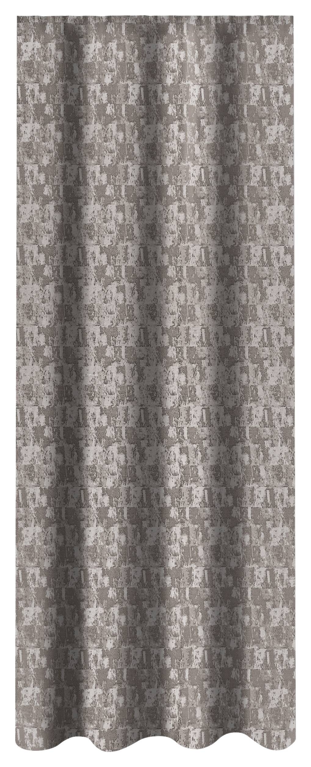 Dekovorhang Ella taupe B/L: ca. 140x245 cm