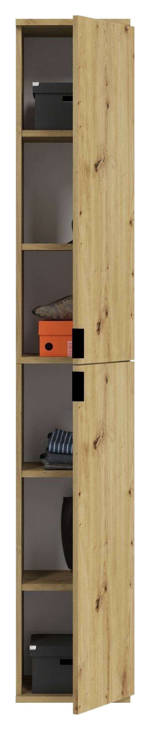 Garderobe PROJEKT Eiche Artisan Nachbildung B/H/T: ca. 152x193x34 cm
