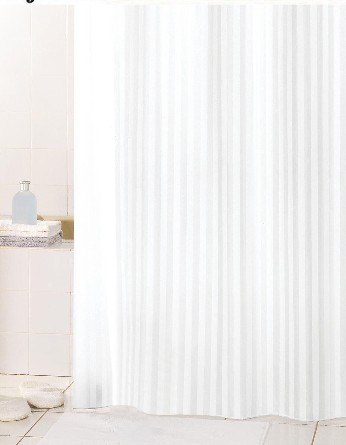 Acus Duschvorhang weiß Kunststoff B/L: ca. 180x200 cm