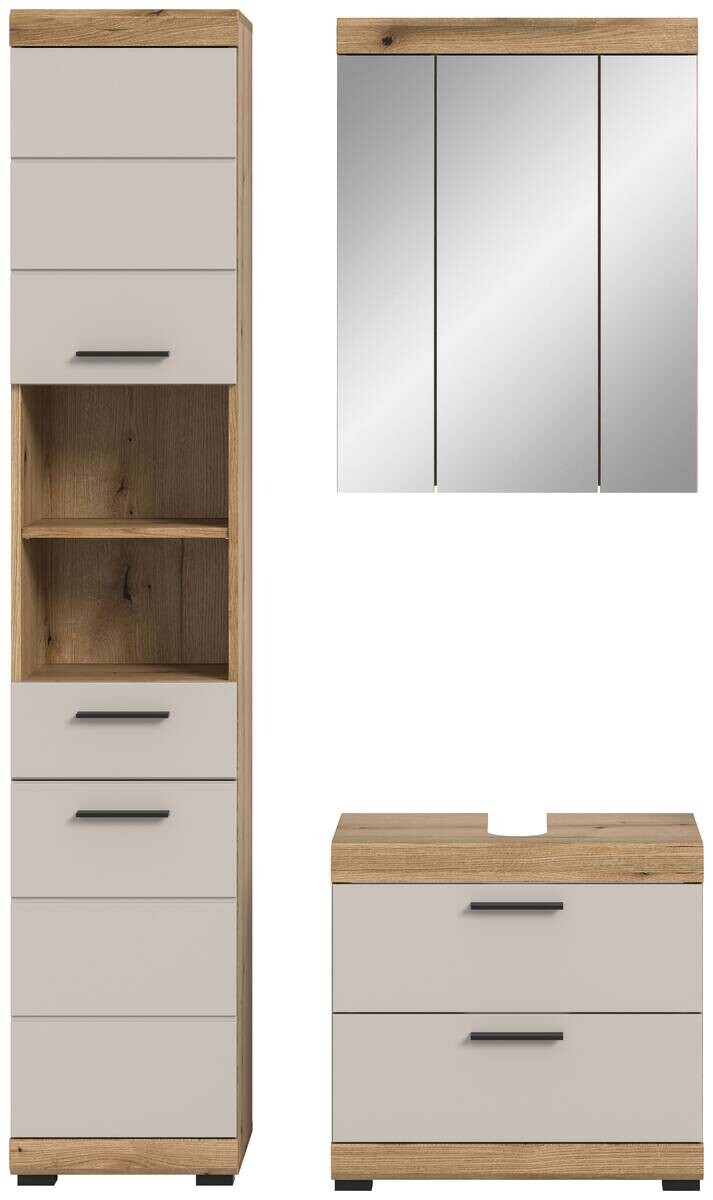 Badezimmer-Set Scout Evoke Oak Nachbildung Kaschmirgrau Nachbildung B/H/T: ca. 112x191x34 cm