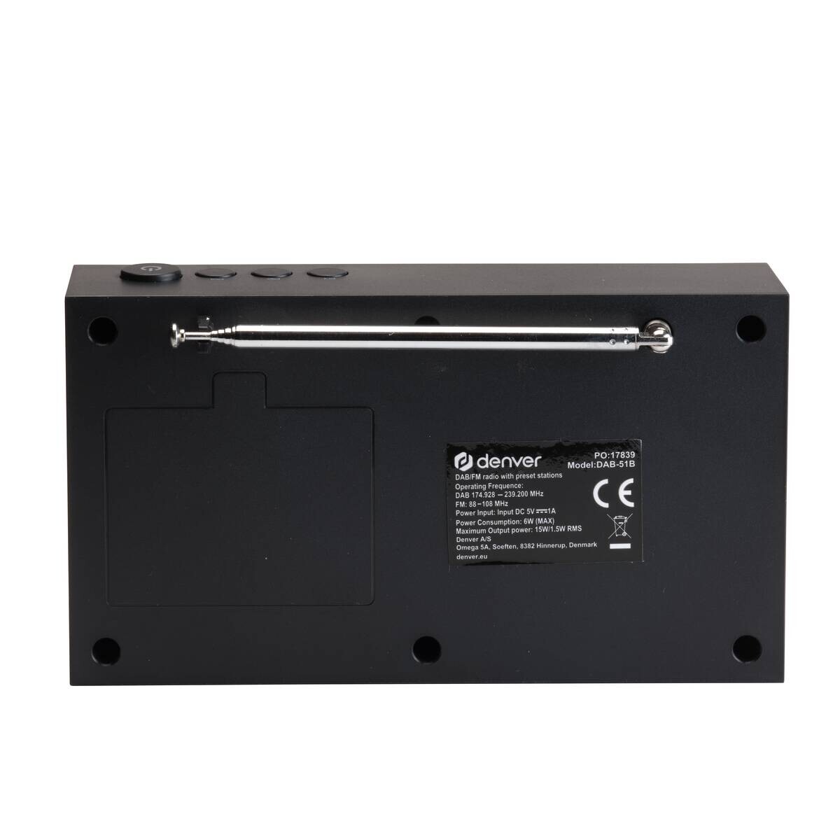 Denver DAB+ Radio DAB-51B schwarz