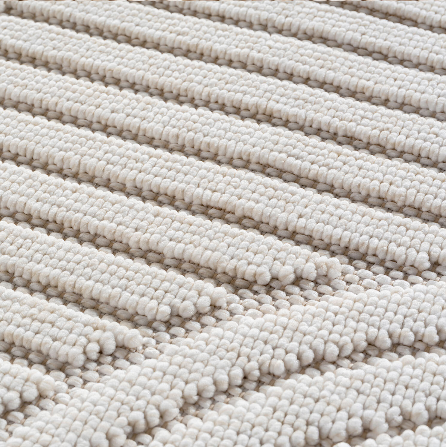 Ayyildiz Kurzflorteppich HELIX creme B/H/L: ca. 80x0,7x250 cm