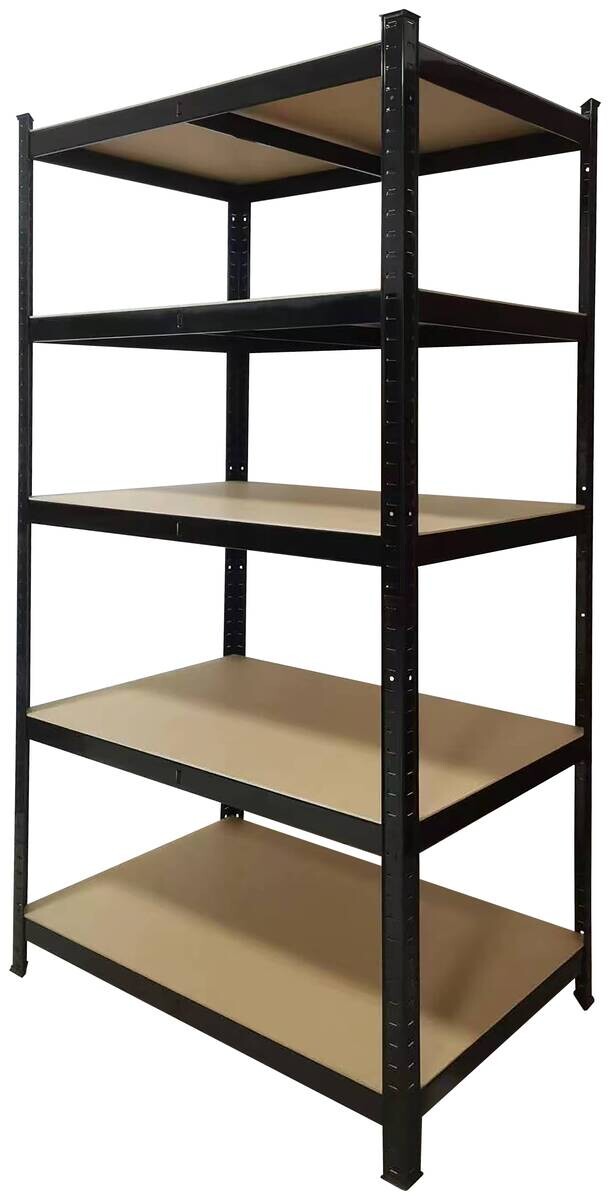 Schwerlaststeckregal schwarz B/H/T: ca. 90x180x60 cm