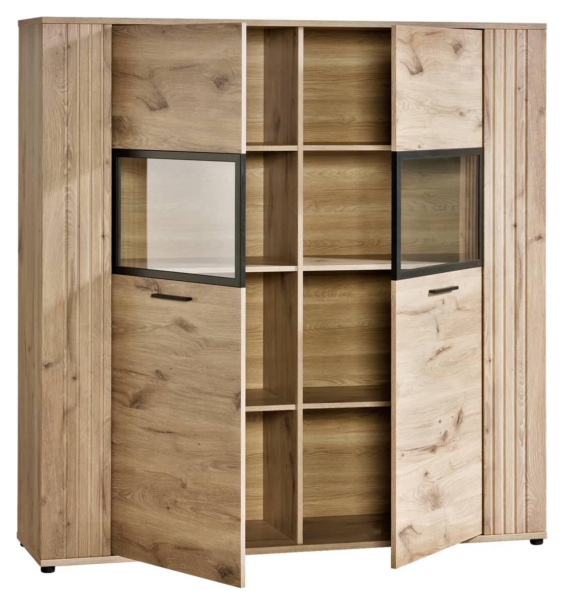 Highboard Turin Eiche Viking Nachbildung B/H/T: ca. 150x157x40 cm