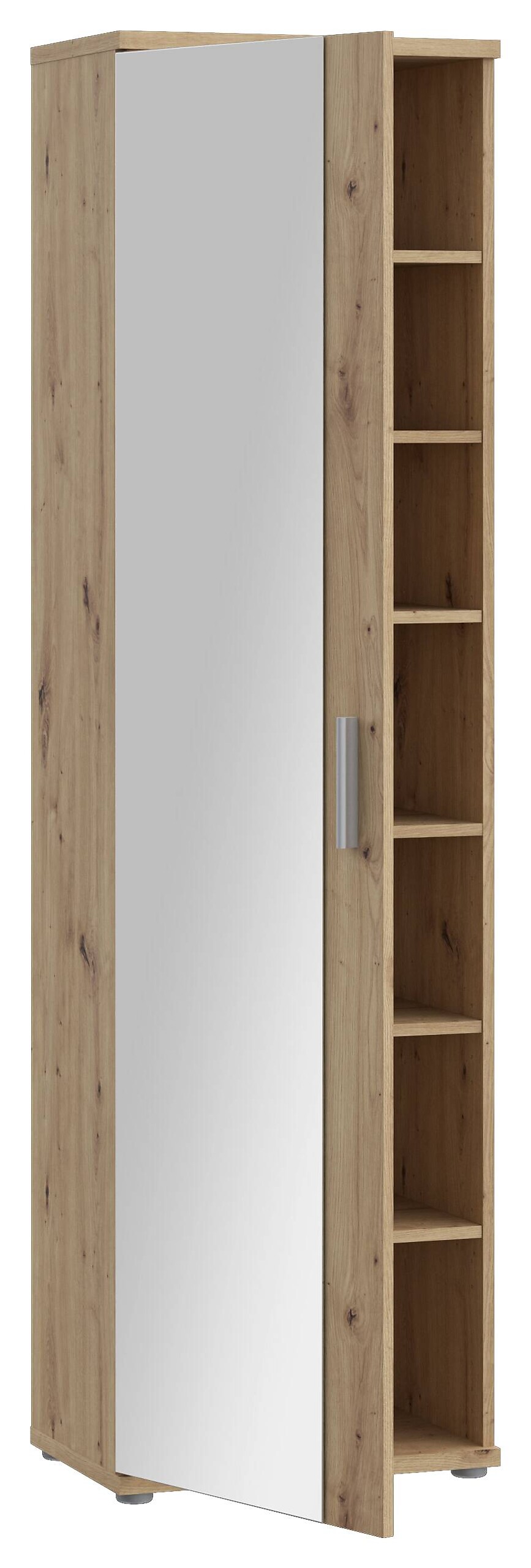 Mehrzweckschrank Eiche Artisan Nachbildung B/H/T: ca. 50x179x35 cm