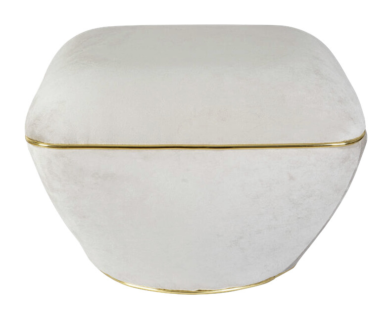 360 Living Hocker Contessa 100 taupe gold B/H/T: ca. 60x42,5x60 cm 360 Living Hocker Contessa 100 taupe gold B/H/T: ca. 60x42,5x60 cm