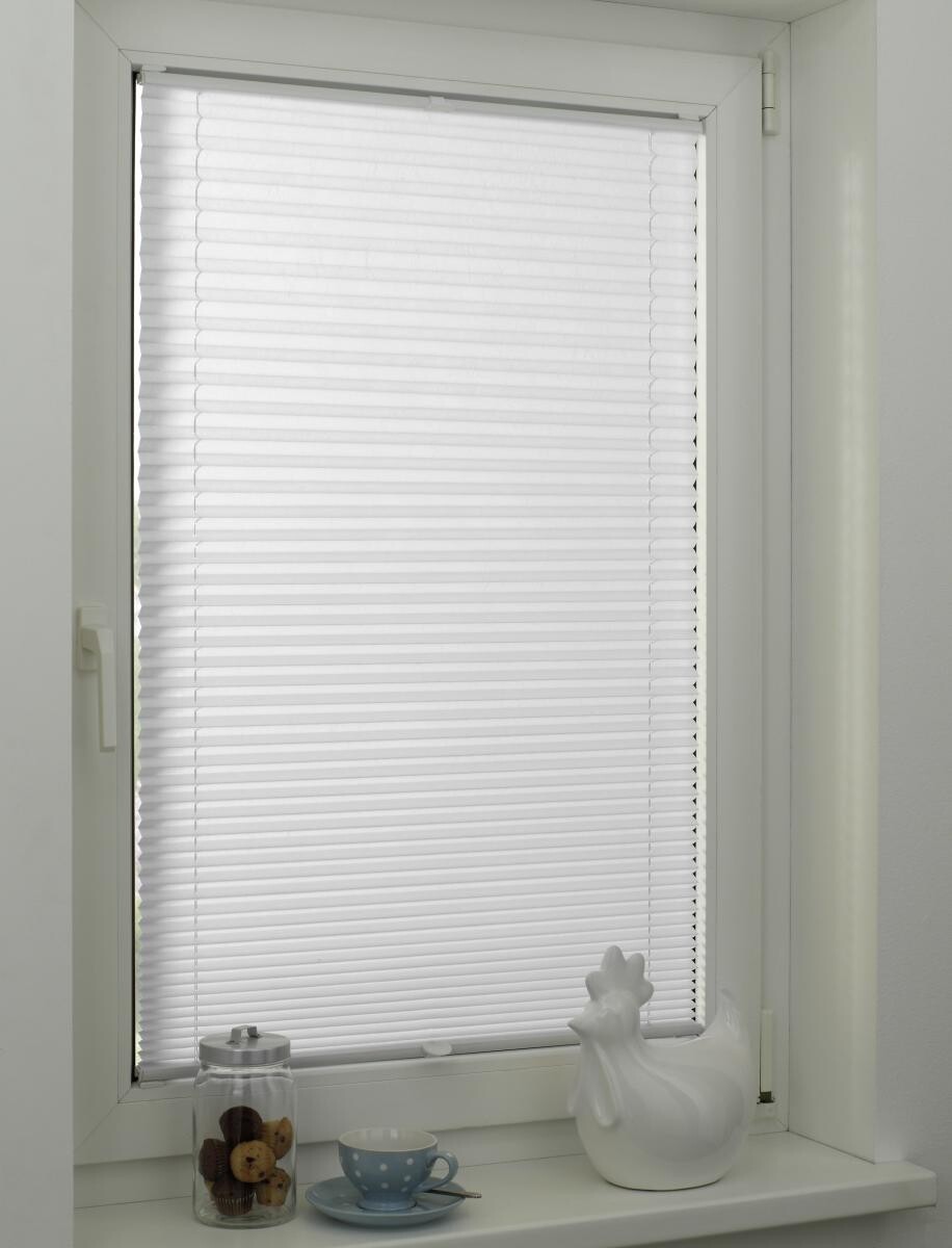 Boviva Spannplissee weiß B/L: ca. 40x130 cm