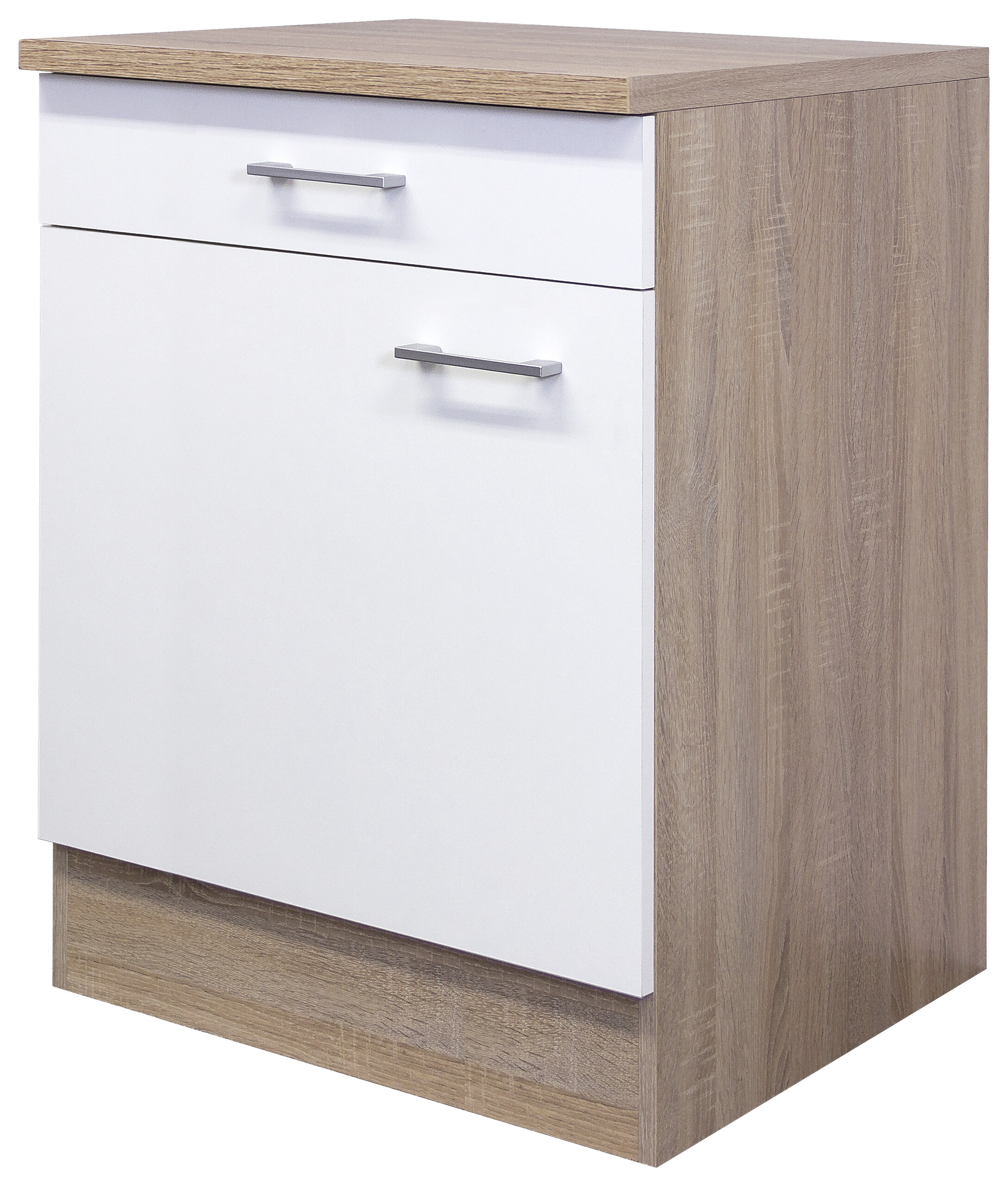 Unterschrank Samoa weiß Eiche Nachbildung B/H/T: ca. 60x85x60 cm Unterschrank Samoa weiß Eiche Nachbildung B/H/T: ca. 60x85x60 cm