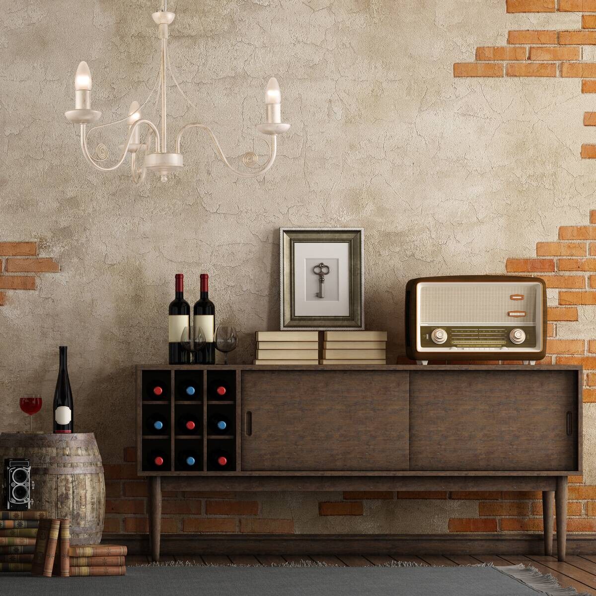 Lamkur Pendelleuchte Donato weiß Stahl H/L: ca. 72x45 cm E14 3 Brennstellen