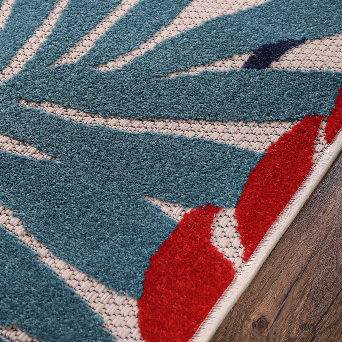 Sanat Outdoorteppich FLORAL bunt B/L: ca. 80x150 cm