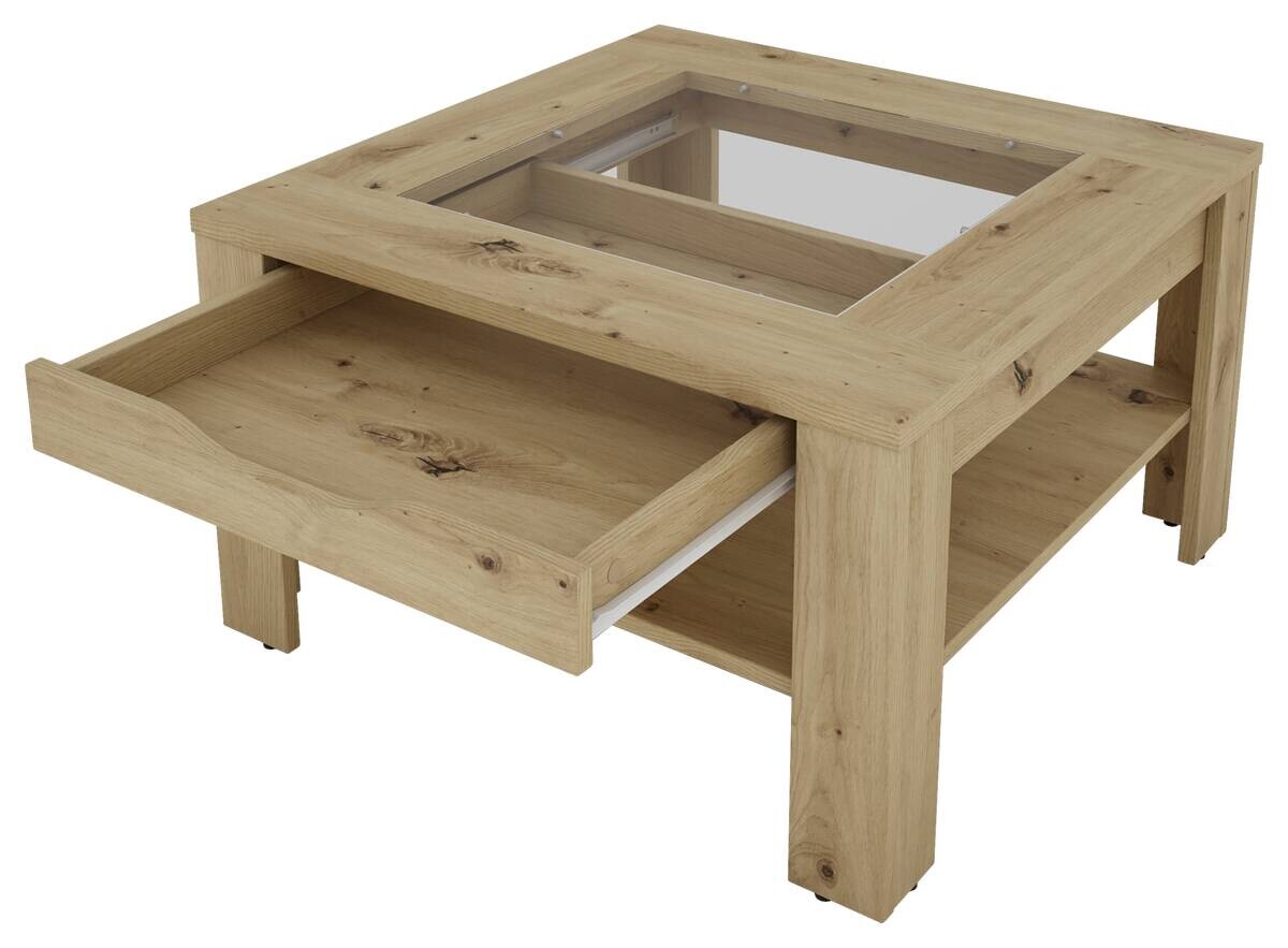 byLIVING Couchtisch RALPH Eiche Artisan B/H/T: ca. 67x43x67 cm