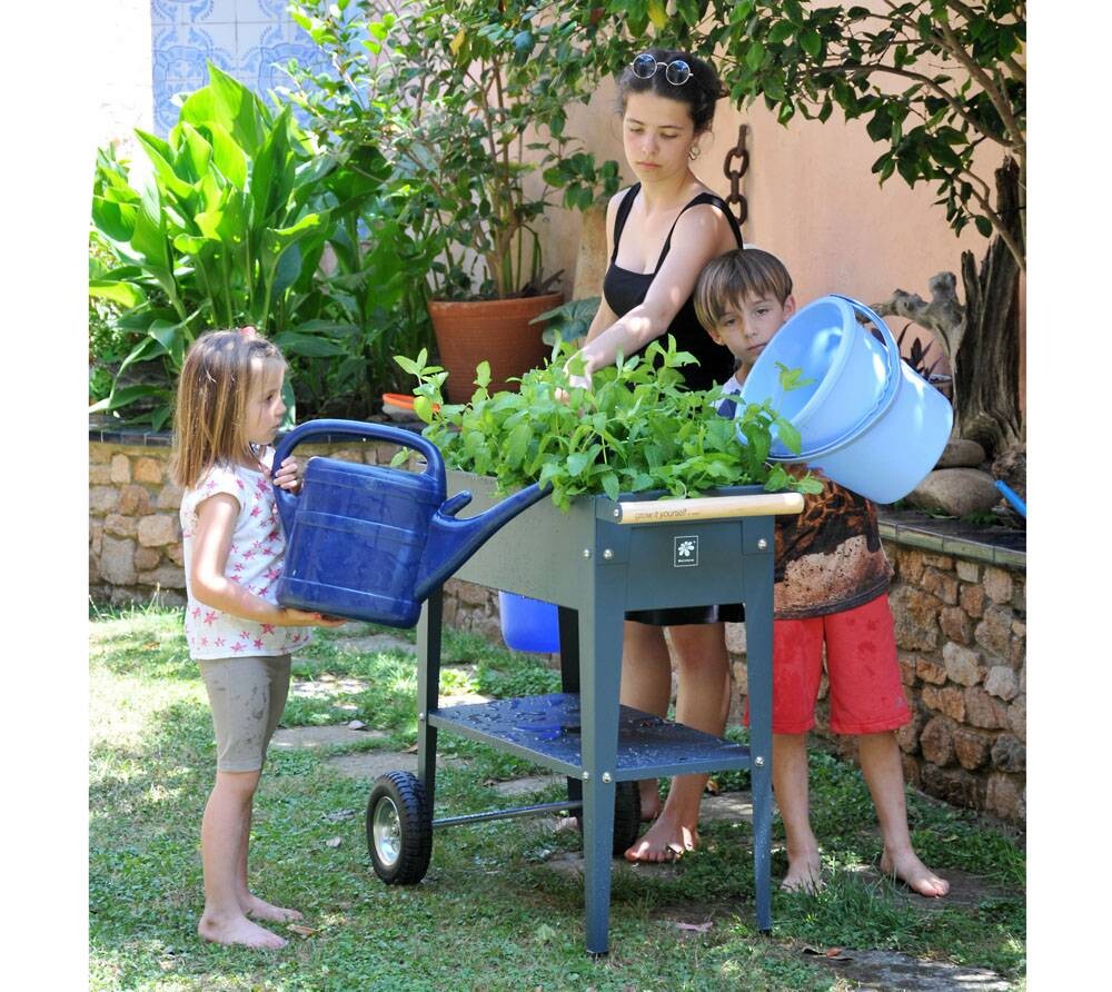 Herstera Garden Kräuterfabrik Urban schwarz Metall B/H/L: ca. 50x80x85 cm