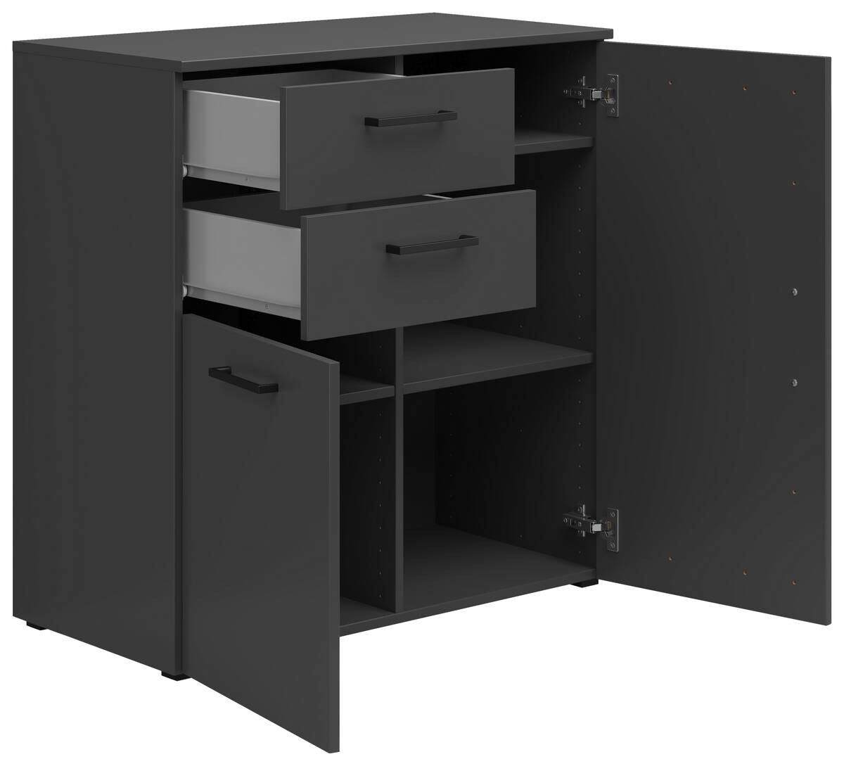 Kommode Multi-Stauraum Typ 26 anthrazit B/H/T: ca. 80x83x40 cm