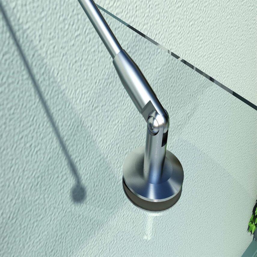 HOMCOM Vordach transparent B/L: ca. 90x200 cm