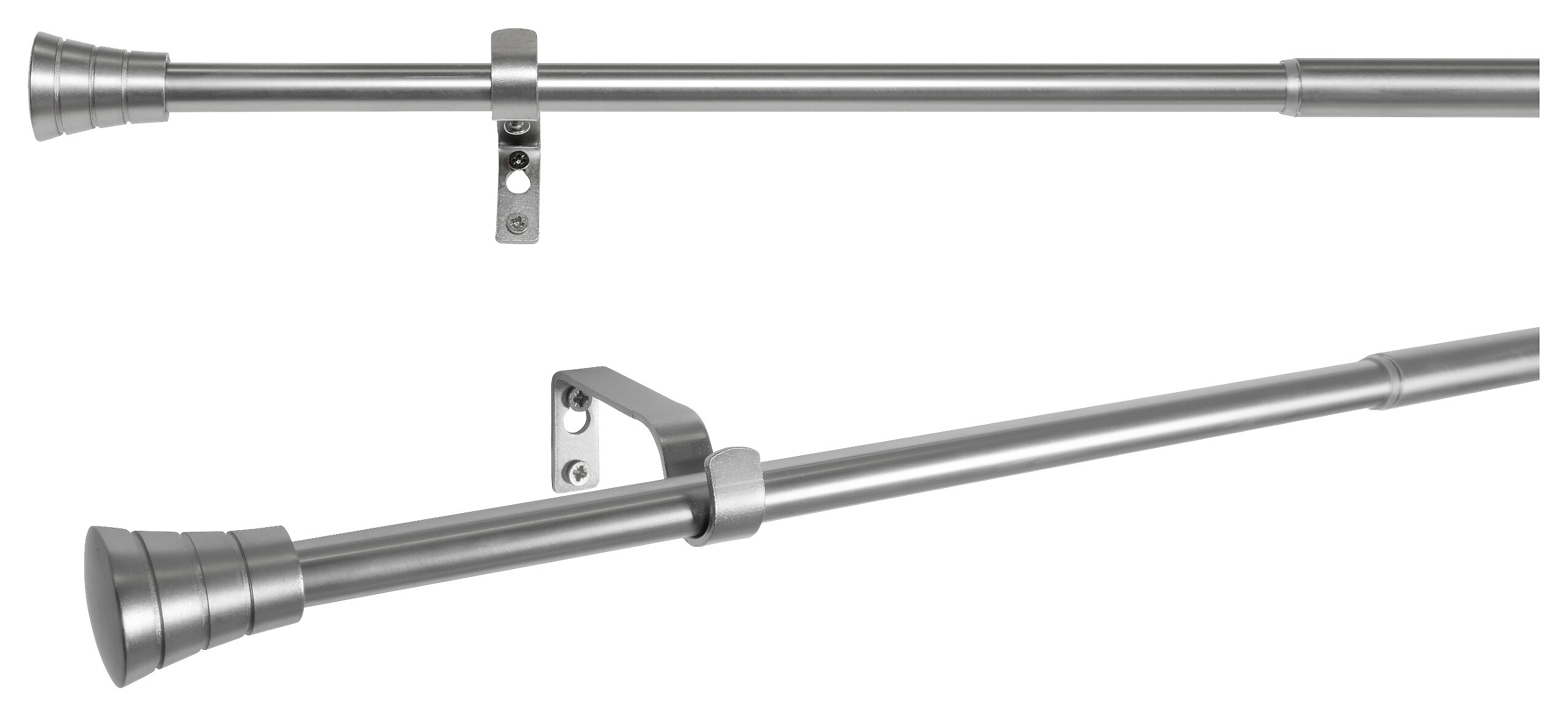 ondeco Stilgarnituren habito_rillmino Edelstahloptik Metall ausziehbar von ca. 120 bis 210 cm 1.0 Läufe