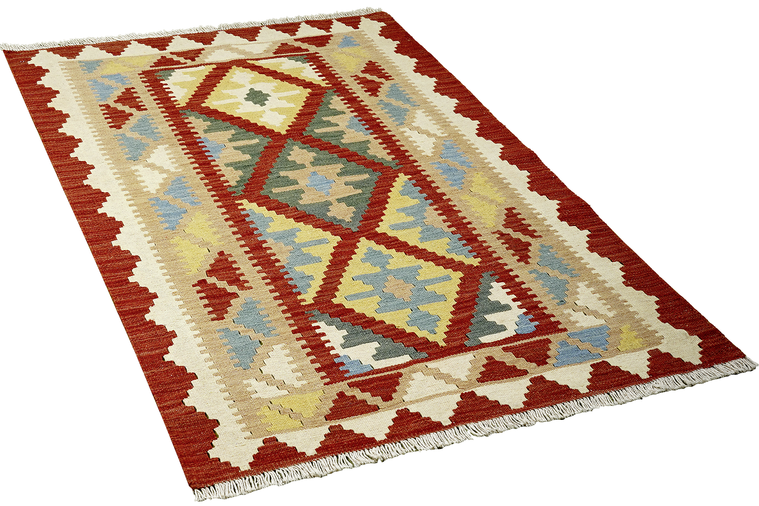 PersaTepp Teppich Kelim Gashgai rot B/H/L: ca. 104x1x154 cm