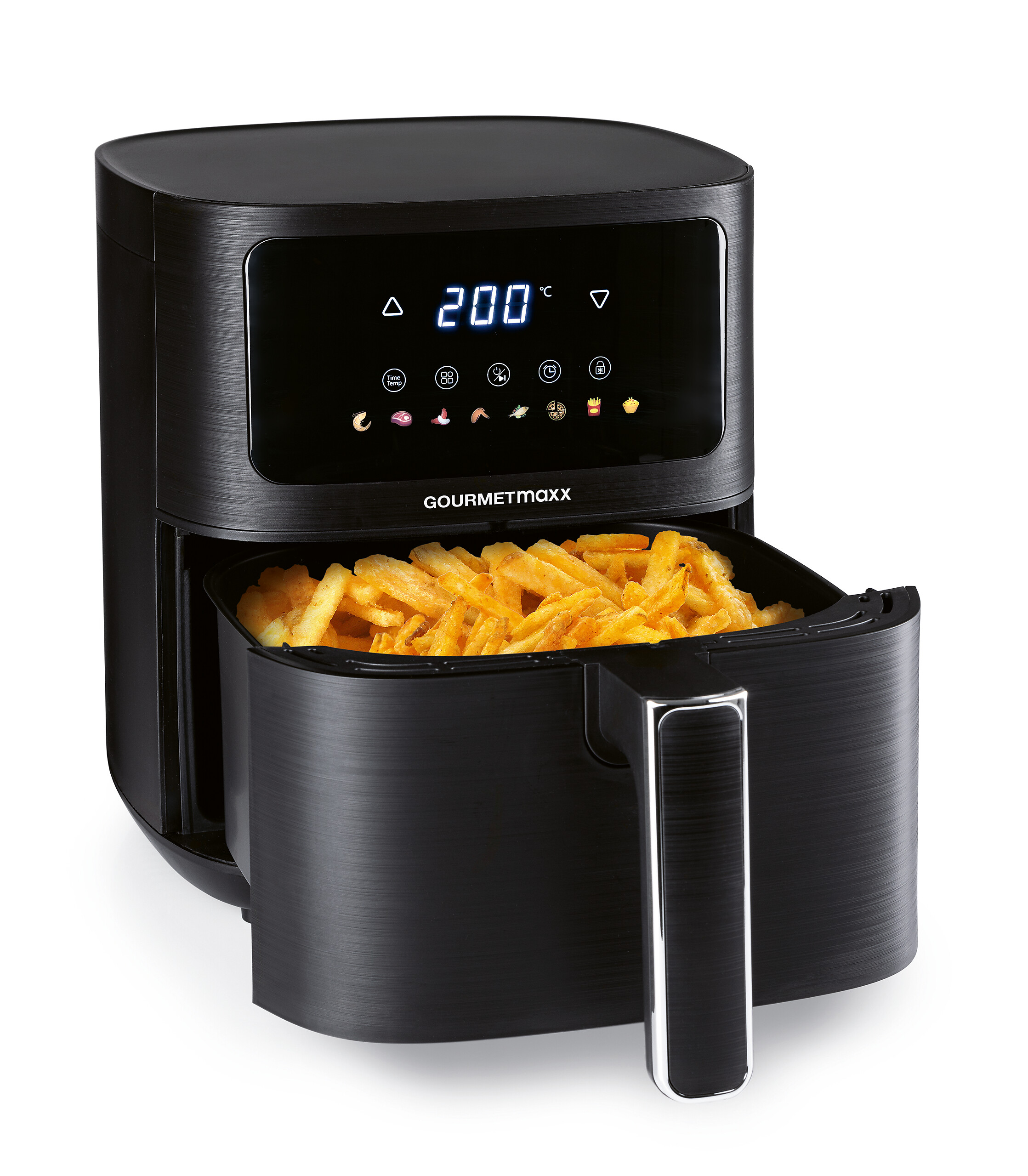 GOURMETmaxx Heißluftfritteuse 16394 schwarz Kunststoff B/H/L: ca. 26x29,5x36 cm ca. 4,5 l