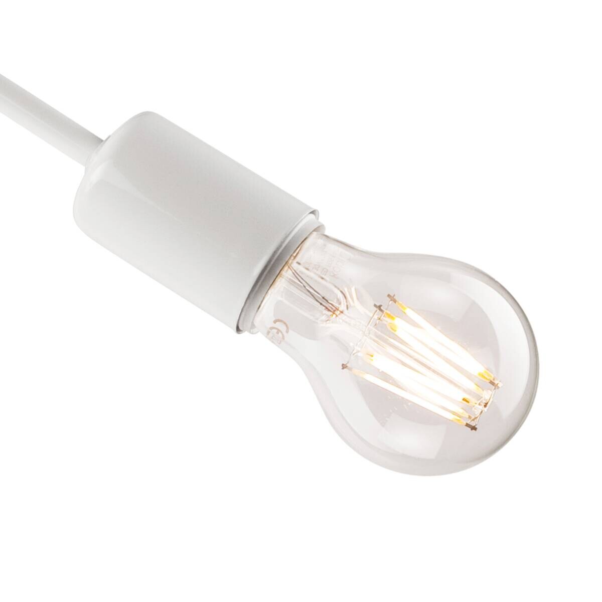 Lamkur Deckenleuchte Camilla weiß Stahl H/L: ca. 30x36 cm E27 3 Brennstellen