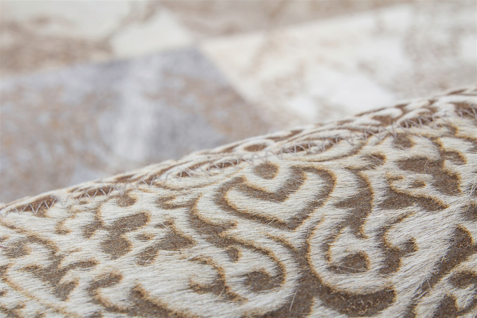 Kayoom Kurzflorteppich Cobra 343 silber B/L: ca. 75x140 cm