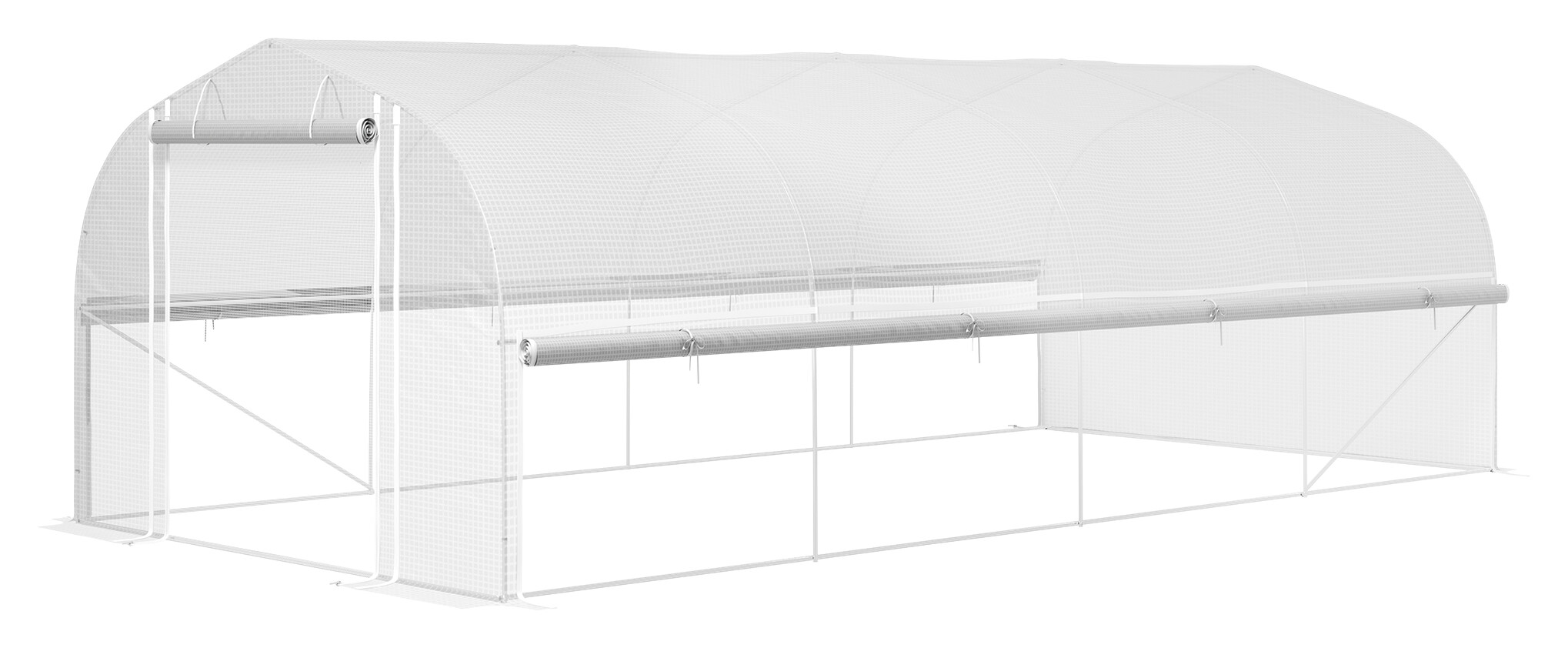 Outsunny Gewächshaus B/H/L: ca. 300x200x595 cm