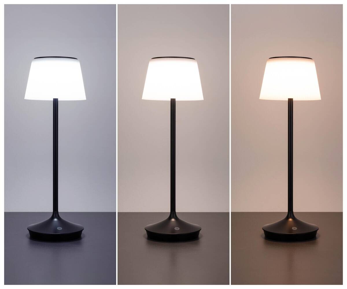 Näve Leuchten Tischleuchte 5310722 schwarz Kunststoff Metall B/H/T: ca. 13x38x13 cm