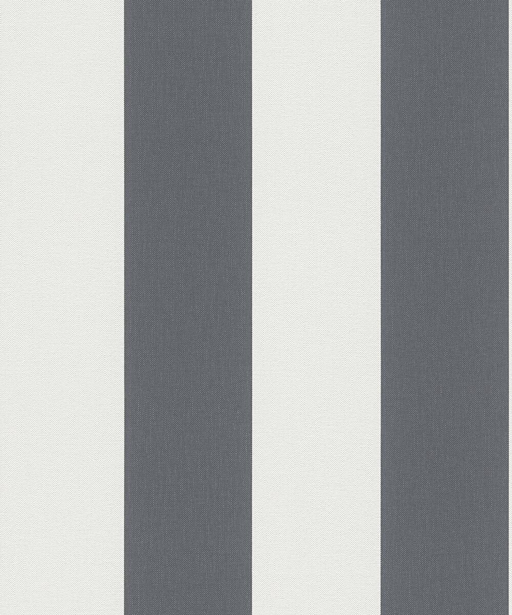 A.S.Creation Vliestapete Black & White Streifen grau weiß B/L: ca. 53x1005 cm