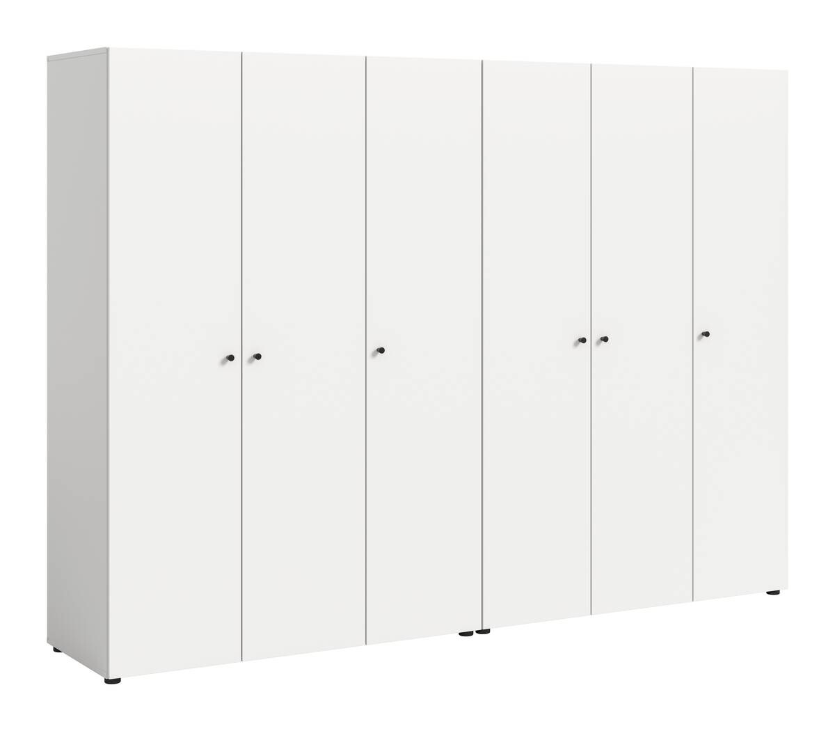 Kleiderschrank DARWIN weiß B/H/T: ca. 240x176x51 cm