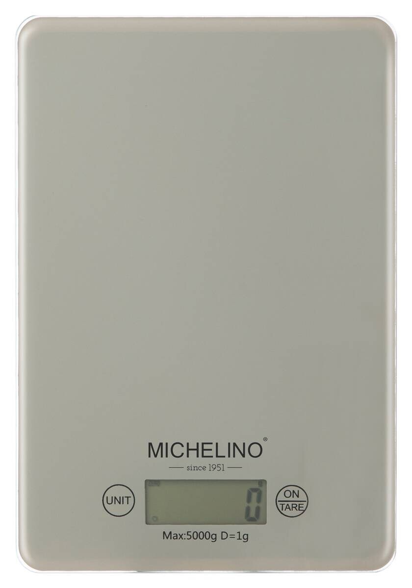 MICHELINO Küchenwaage beige Kunststoff B/L: ca. 15x22 cm