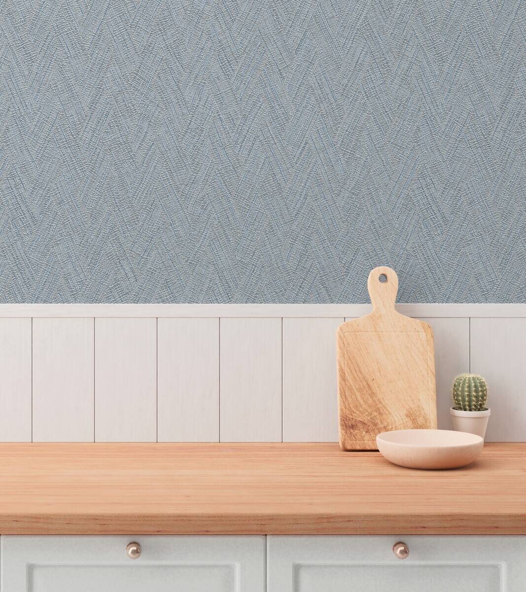 A.S.Creation Vliestapete blau braun B/H/D: ca. 53x1005x8,5 cm