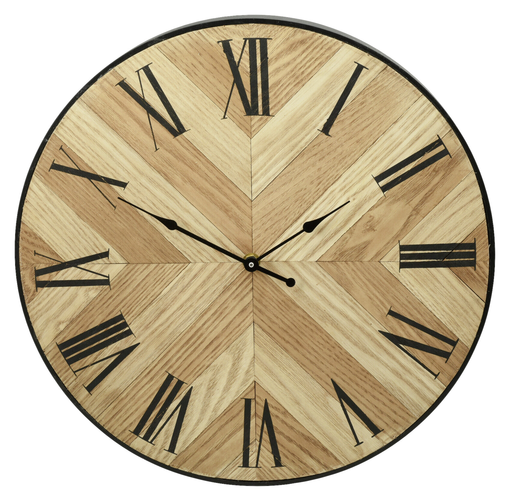 Wanduhr braun B/L: ca. 39x39 cm