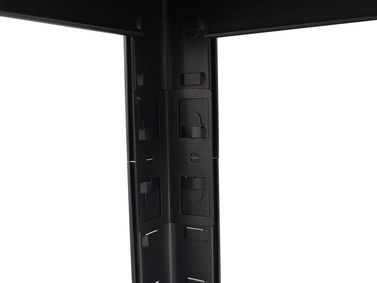 Schwerlaststeckregal schwarz B/H/T: ca. 75x150x30 cm Schwerlaststeckregal schwarz B/H/T: ca. 75x150x30 cm