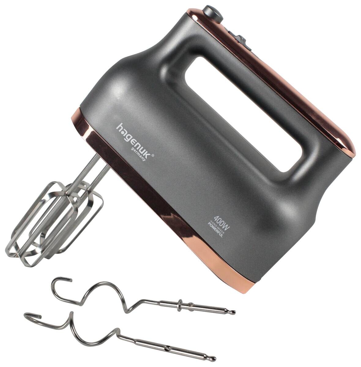 Hagenuk Handmixer HM-400.2 schwarz roségold Kunststoff B/H/T: ca. 28x20x10 cm