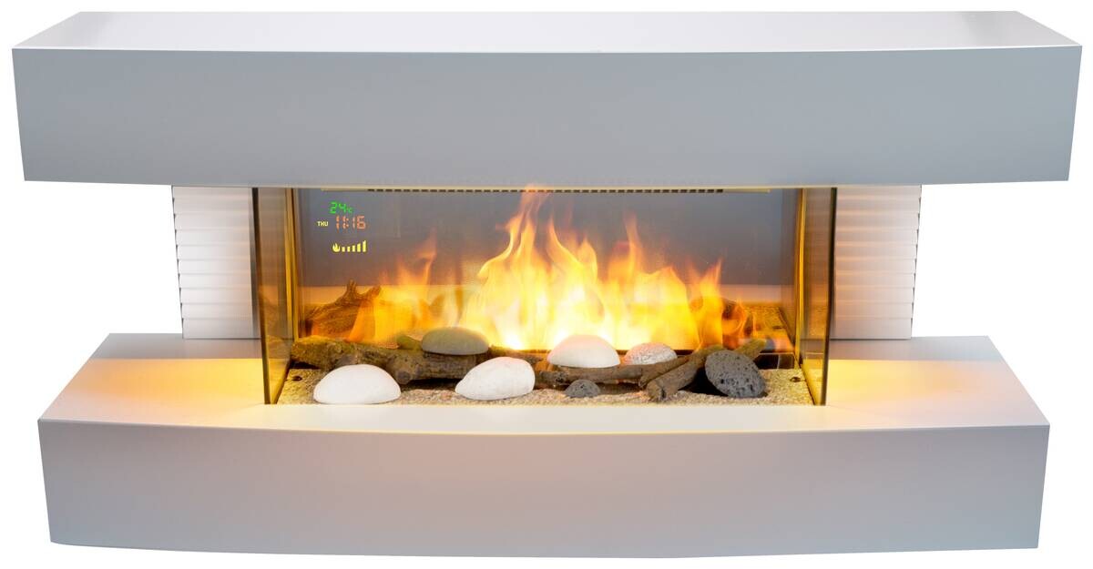 Elektrokamin weiß B/H/L: ca. 20x41,5x81 cm ca. 2000 W
