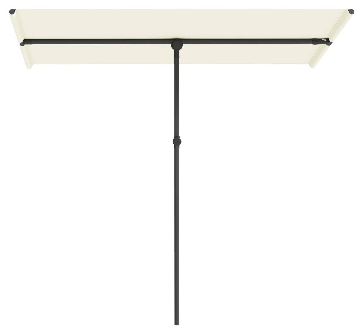 Outsunny Sonnenschirm beige Polyester B/H/L: ca. 150x215x205 cm