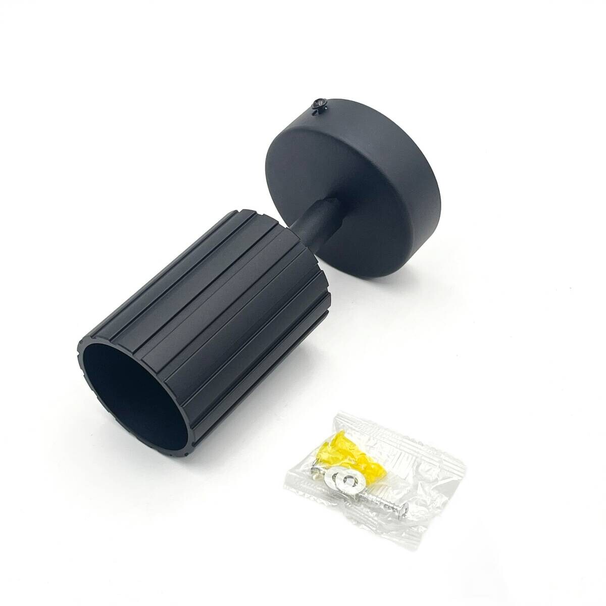 Lamkur Wandleuchte Prisma schwarz Stahl B/H/L: ca. 8x16x8 cm GU10 1 Brennstellen