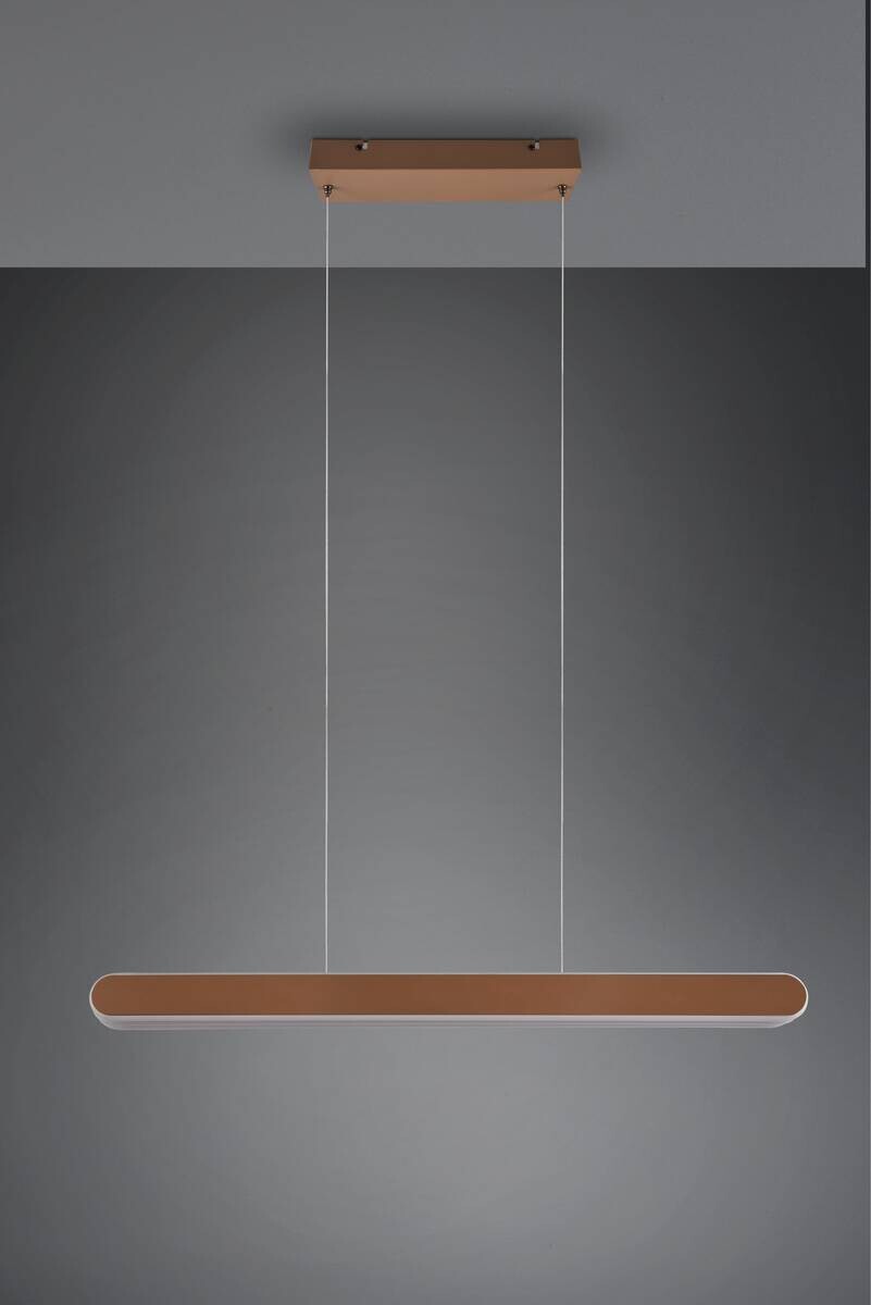 Reality LED-Pendelleuchte kaffee Metall