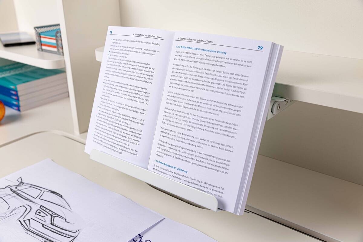 Schreibtisch Sören weiß pulverbeschichtet B/H/L: ca. 60x96x120 cm