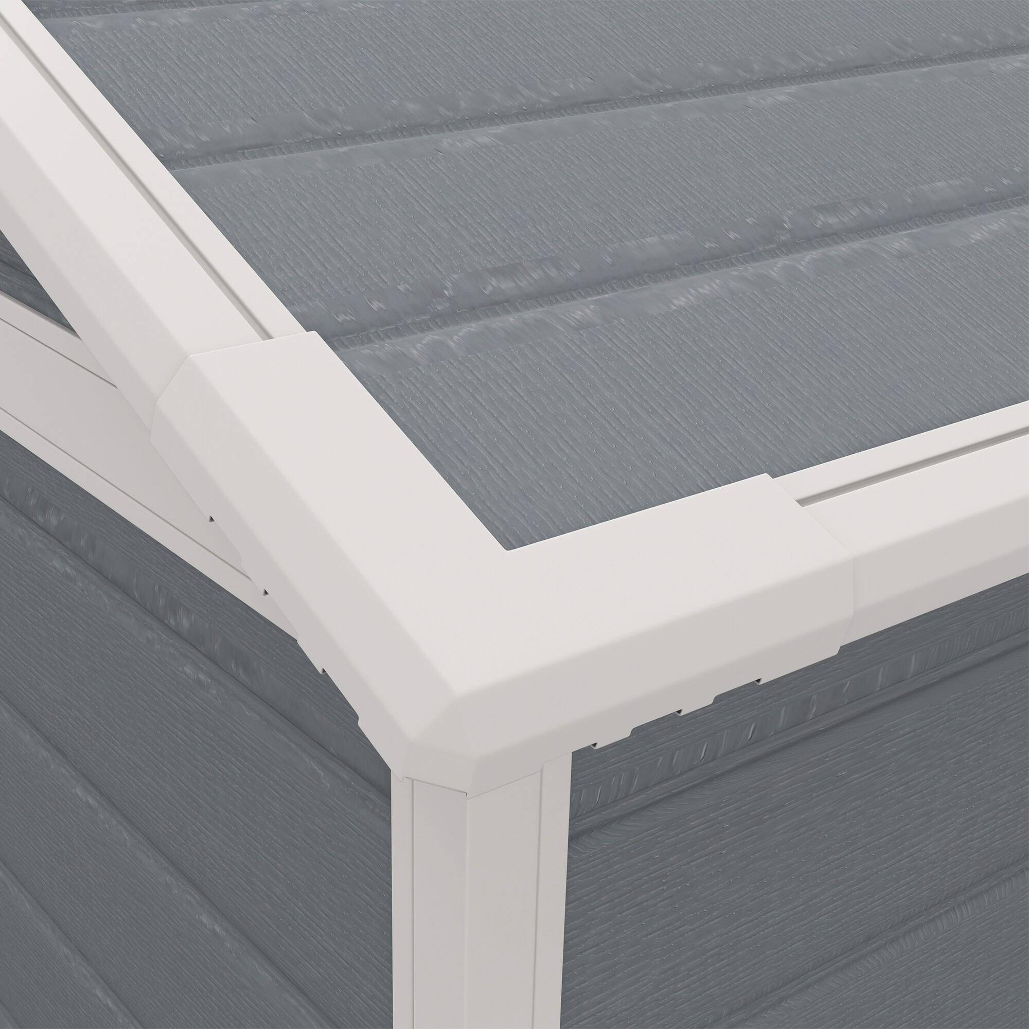 Outsunny Gartenschuppen grau Kunststoff B/H/L: ca. 134x210x183 cm