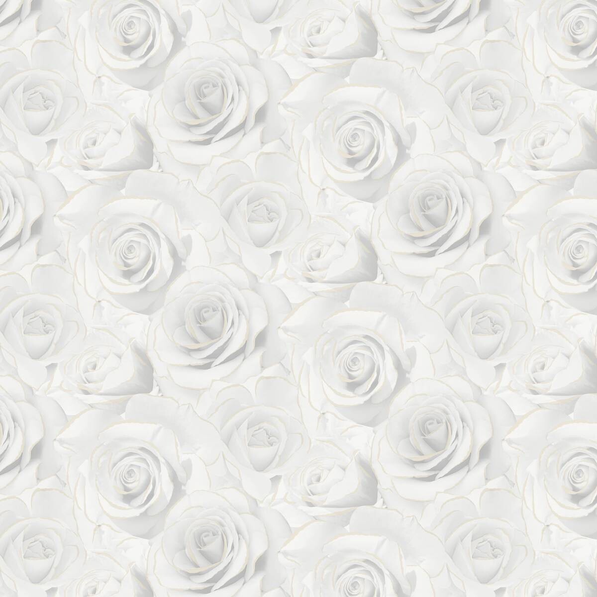 UGEPA Vinyltapete Rosen grau gold B/L: ca. 53x1005 cm