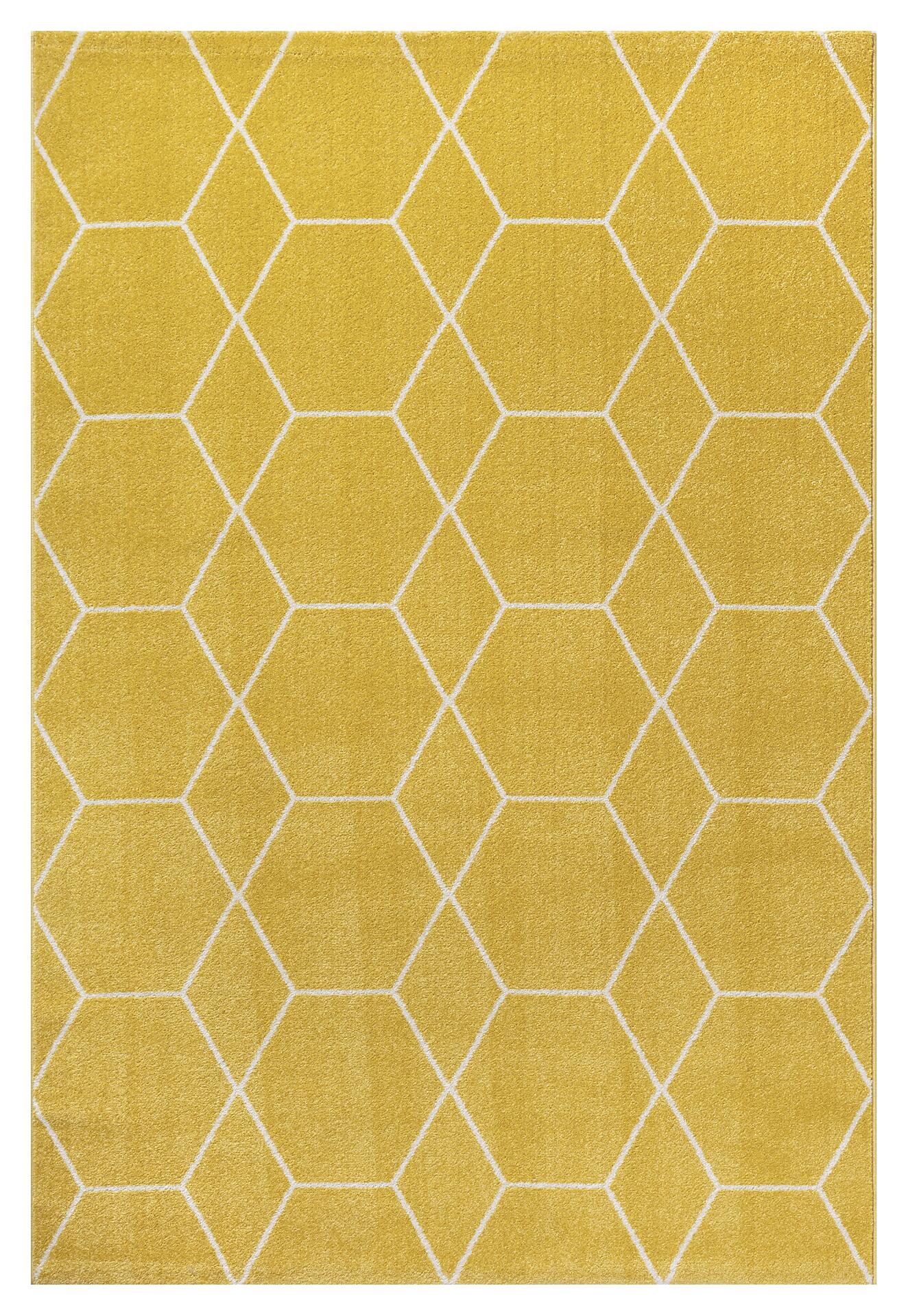 Sanat Teppich Trellis gelb B/L: ca. 120x170 cm