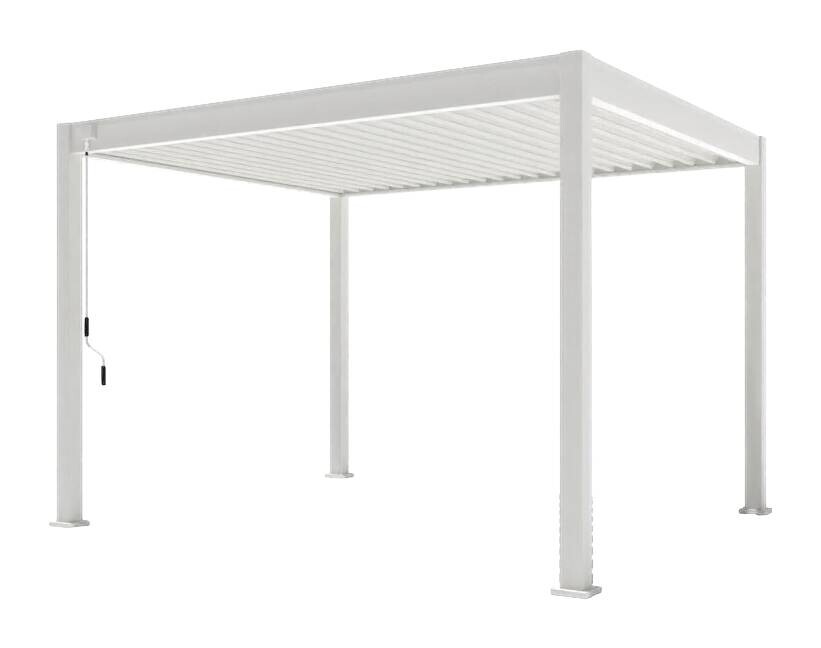 PergoLine Pergola Trumpf weiß Aluminium B/H/L: ca. 360x255x300 cm