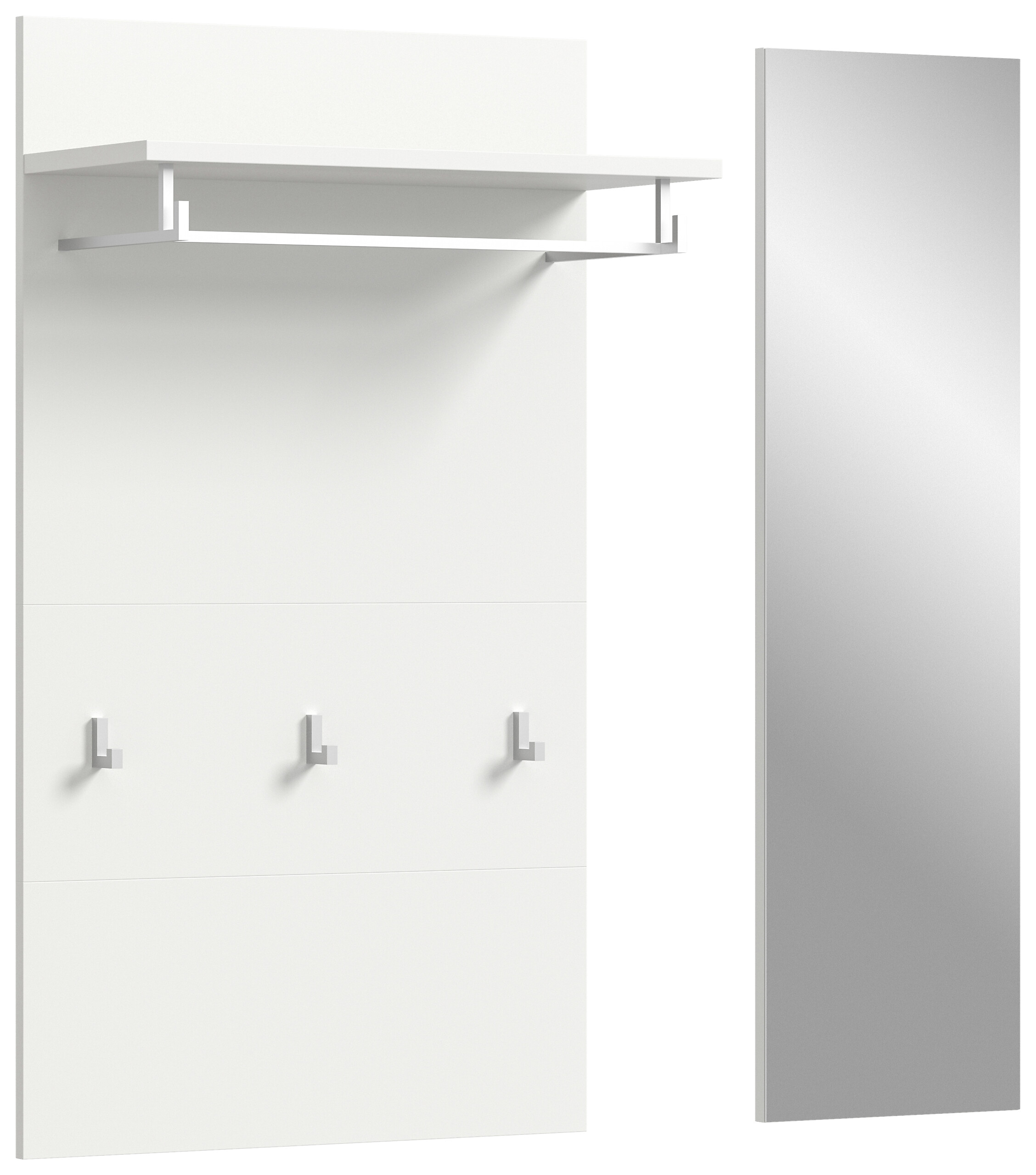 Garderobenpaneel JAM weiß B/H/T: ca. 90x106x27 cm