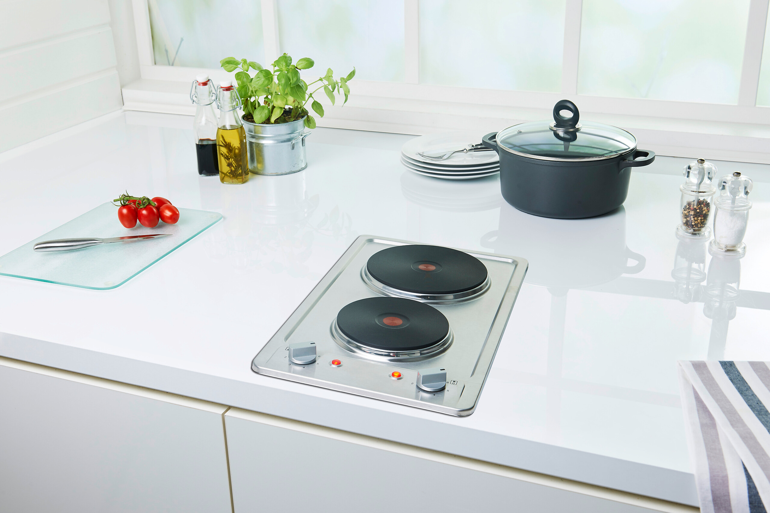 PKM Doppelkochplatte EB-DKF-2 B/H/T: ca. 29x4x51 cm