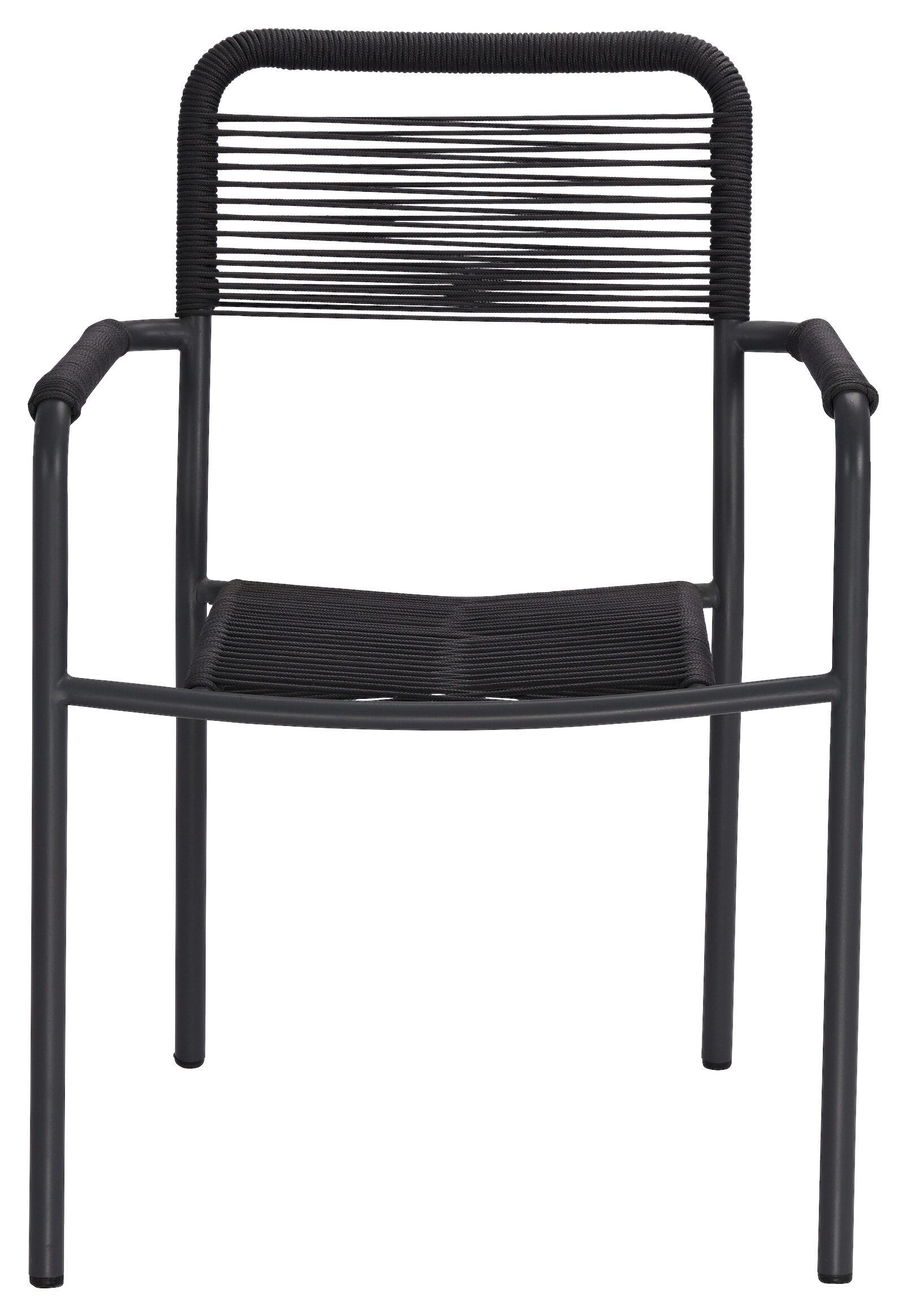 POCOline Gartenstuhl Mona grau Polyrattangeflecht