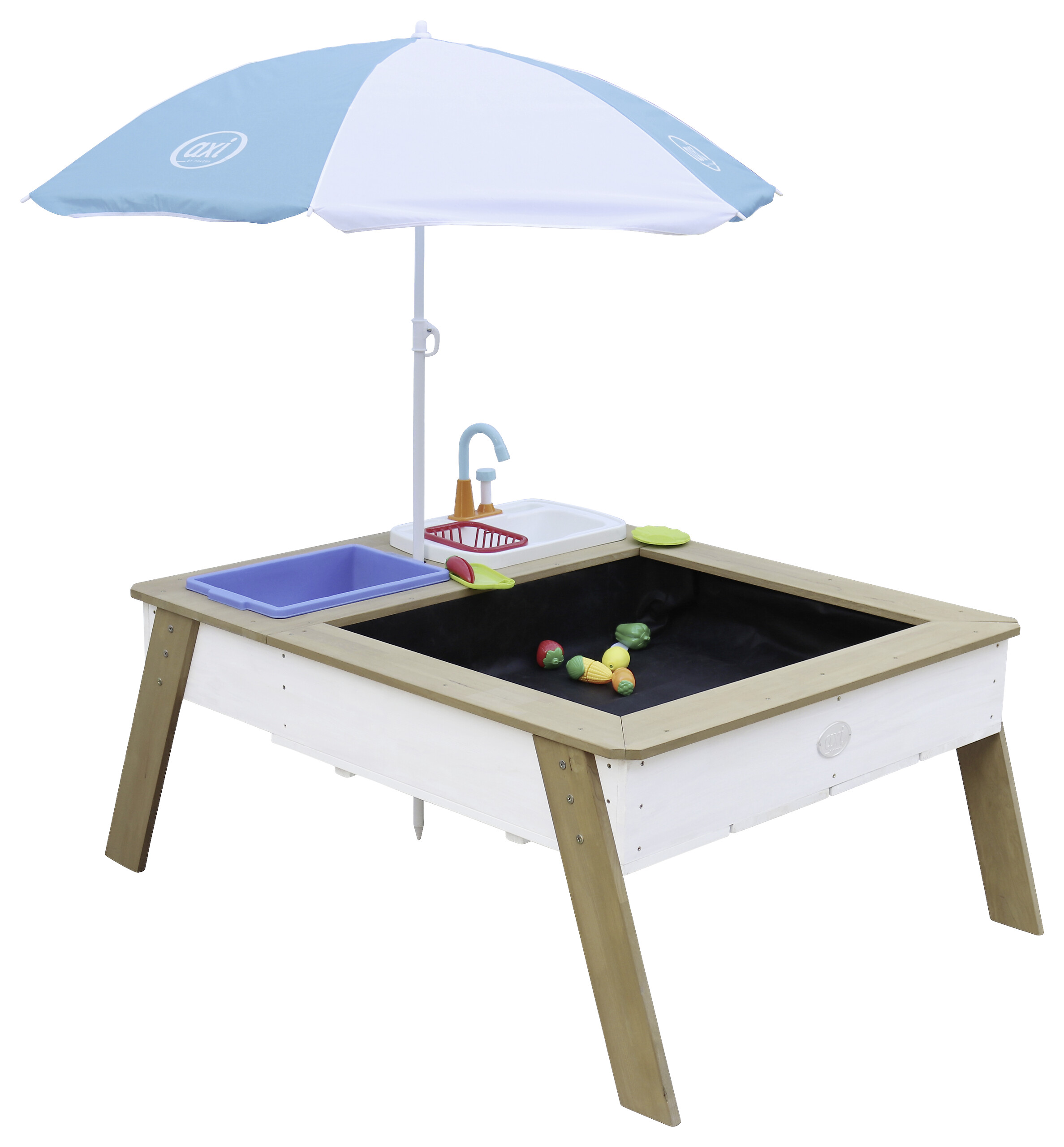 AXI Sand & Wassertisch Linda braun B/H/L: ca. 94x50x125 cm