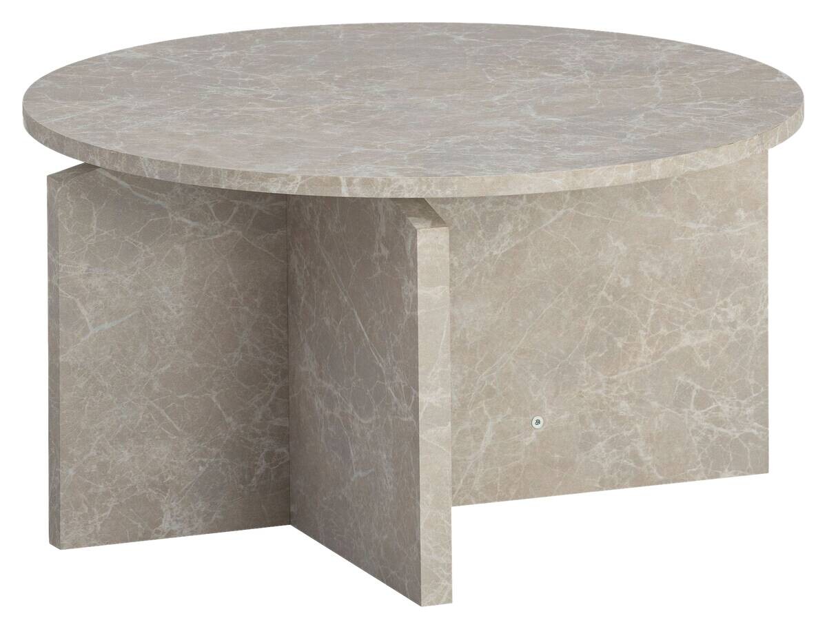 Wohnling Couchtisch Sandgrau B/H/T: ca. 60x33x60 cm