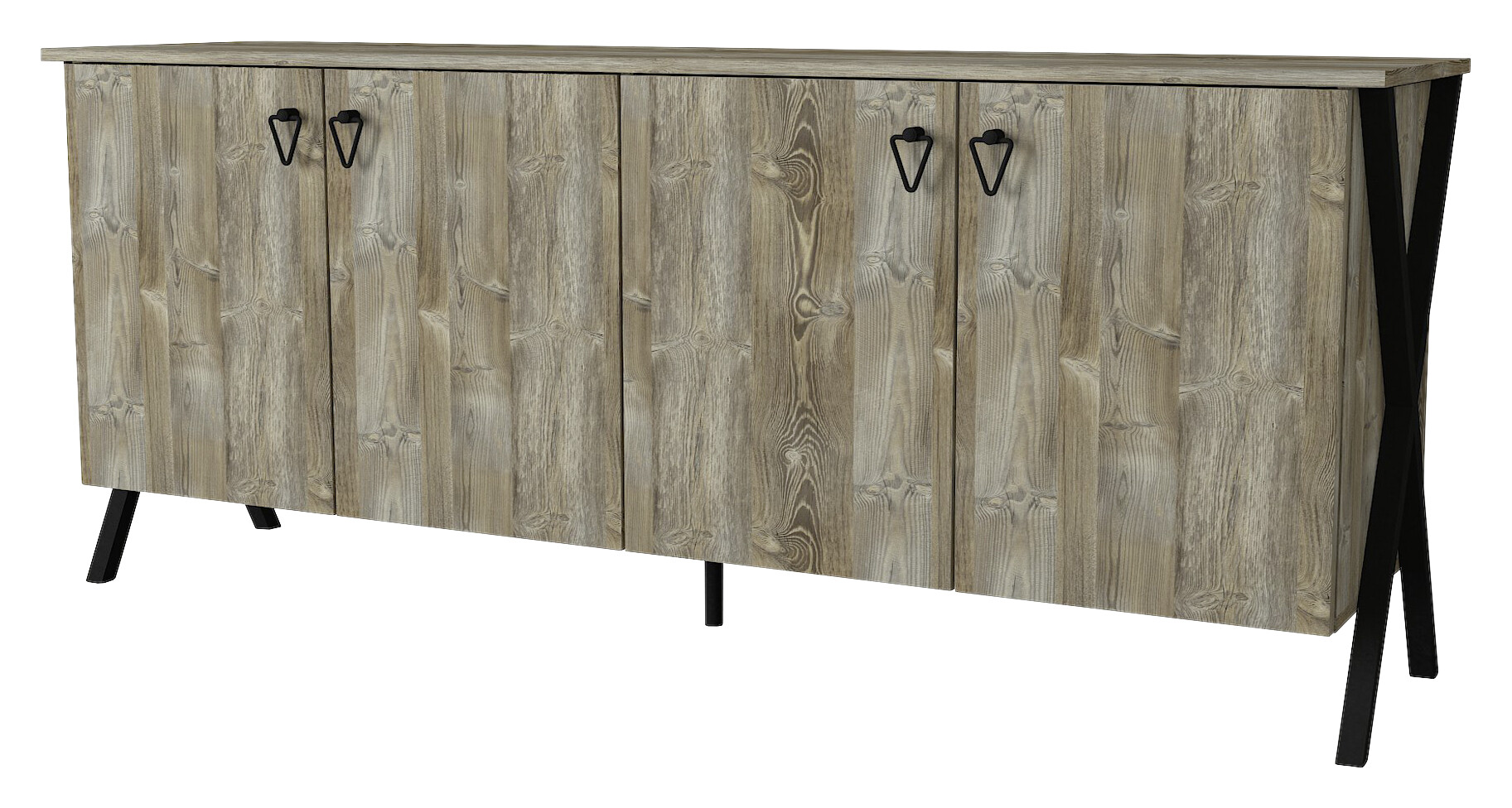 Sideboard Zeth Eiche Nachbildung B/H/T: ca. 180x76,8x44,8 cm Sideboard Zeth Eiche Nachbildung B/H/T: ca. 180x76,8x44,8 cm