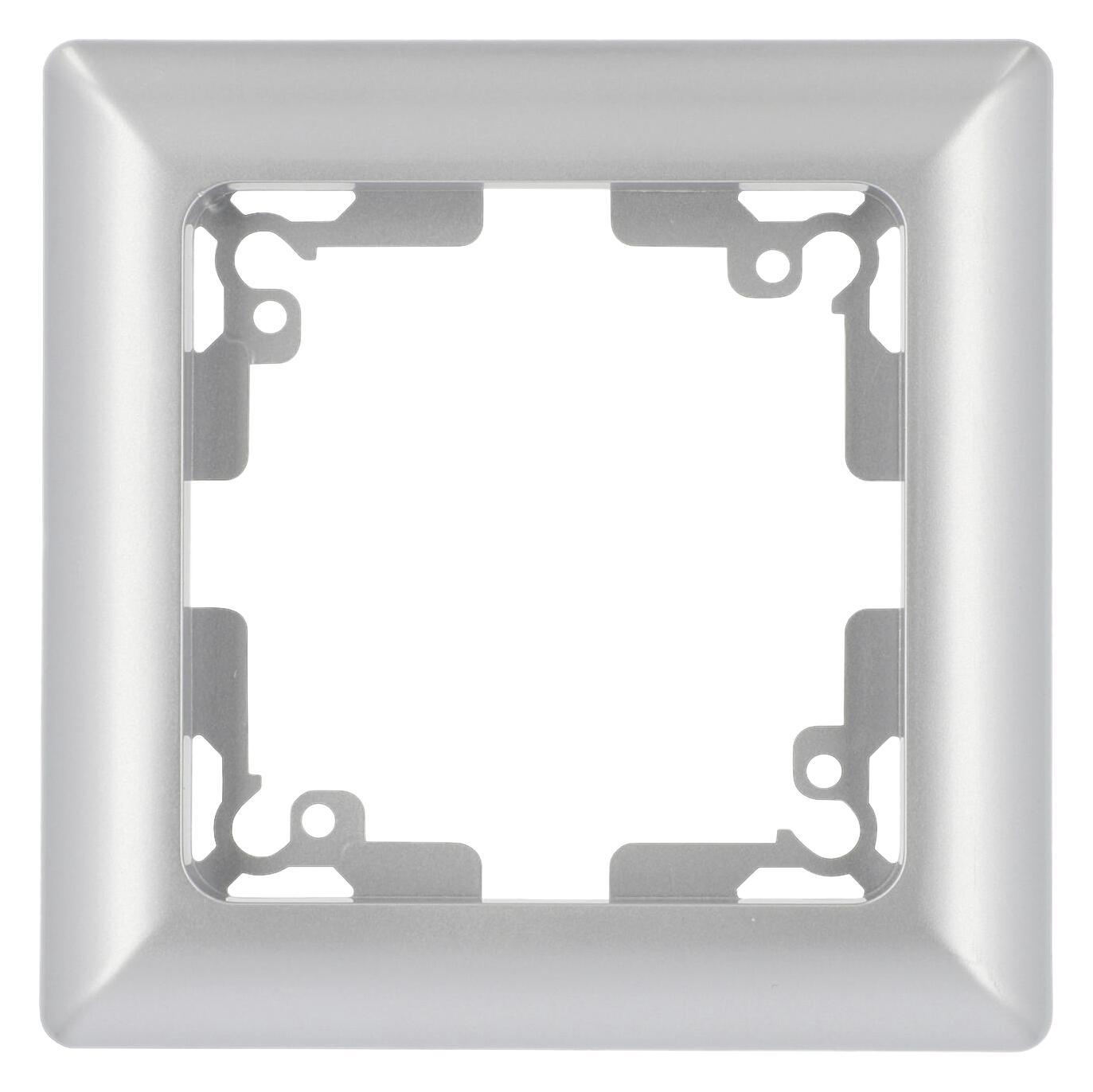 Unitec AbdeckrahmenGenua silber