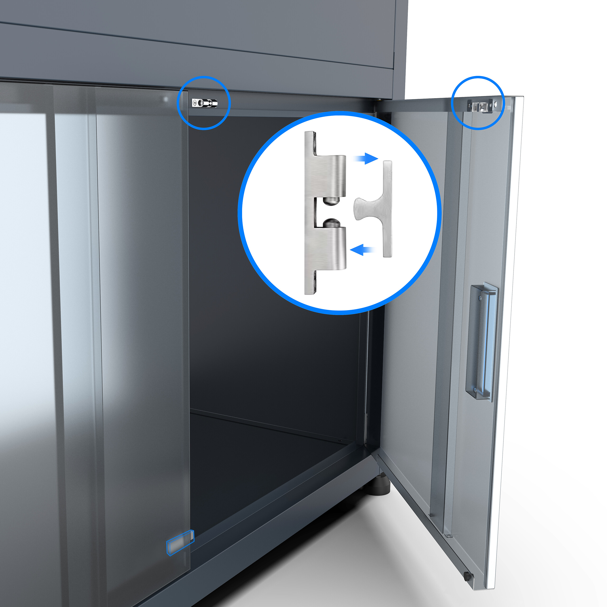 Westmann Hochbeet Plexa anthrazit Metall B/H/L: ca. 100x85x50 cm