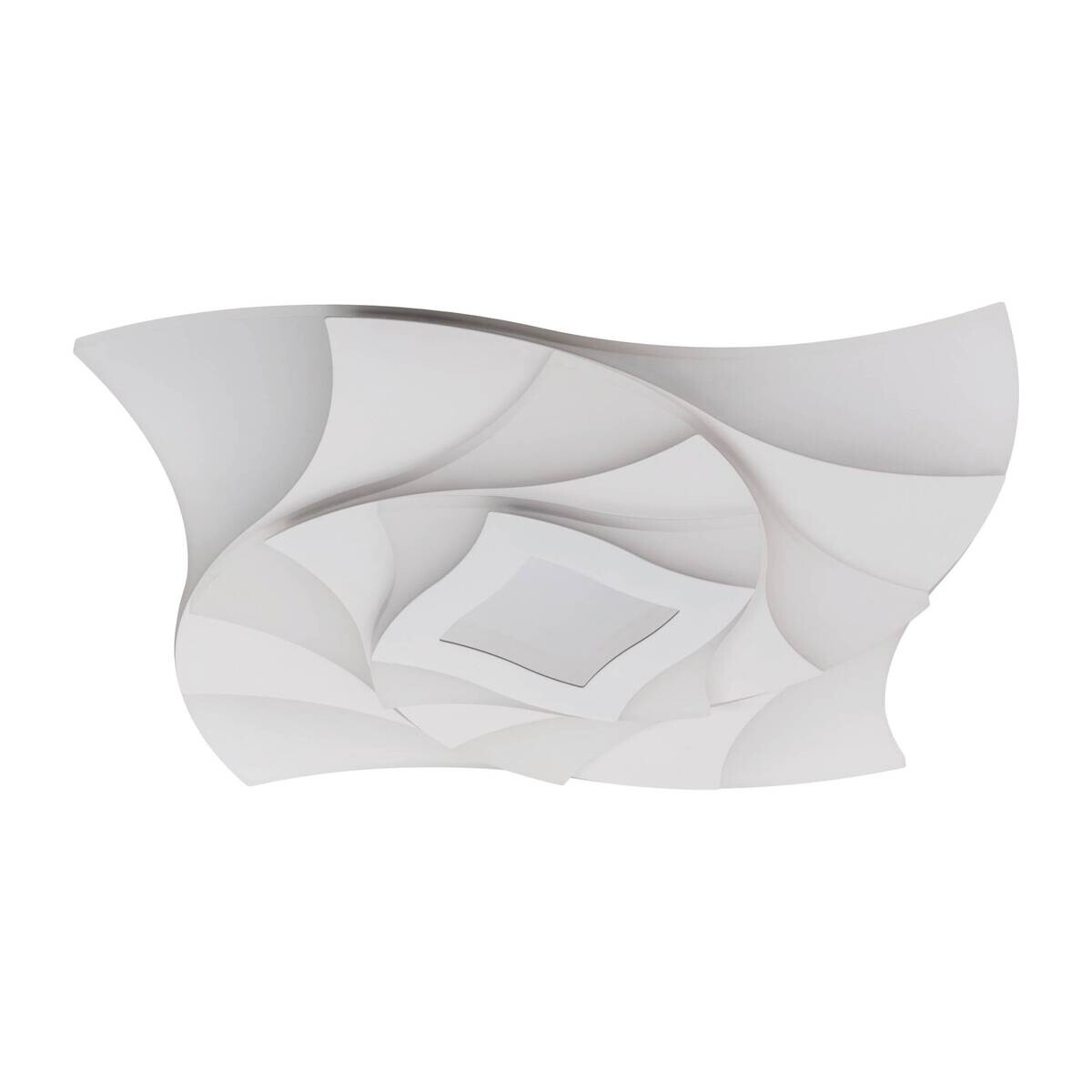 Näve Leuchten Deckenleuchte 1408477 Metall Kunststoff B/H/T: ca. 48x6x48 cm null 5 Brennstellen